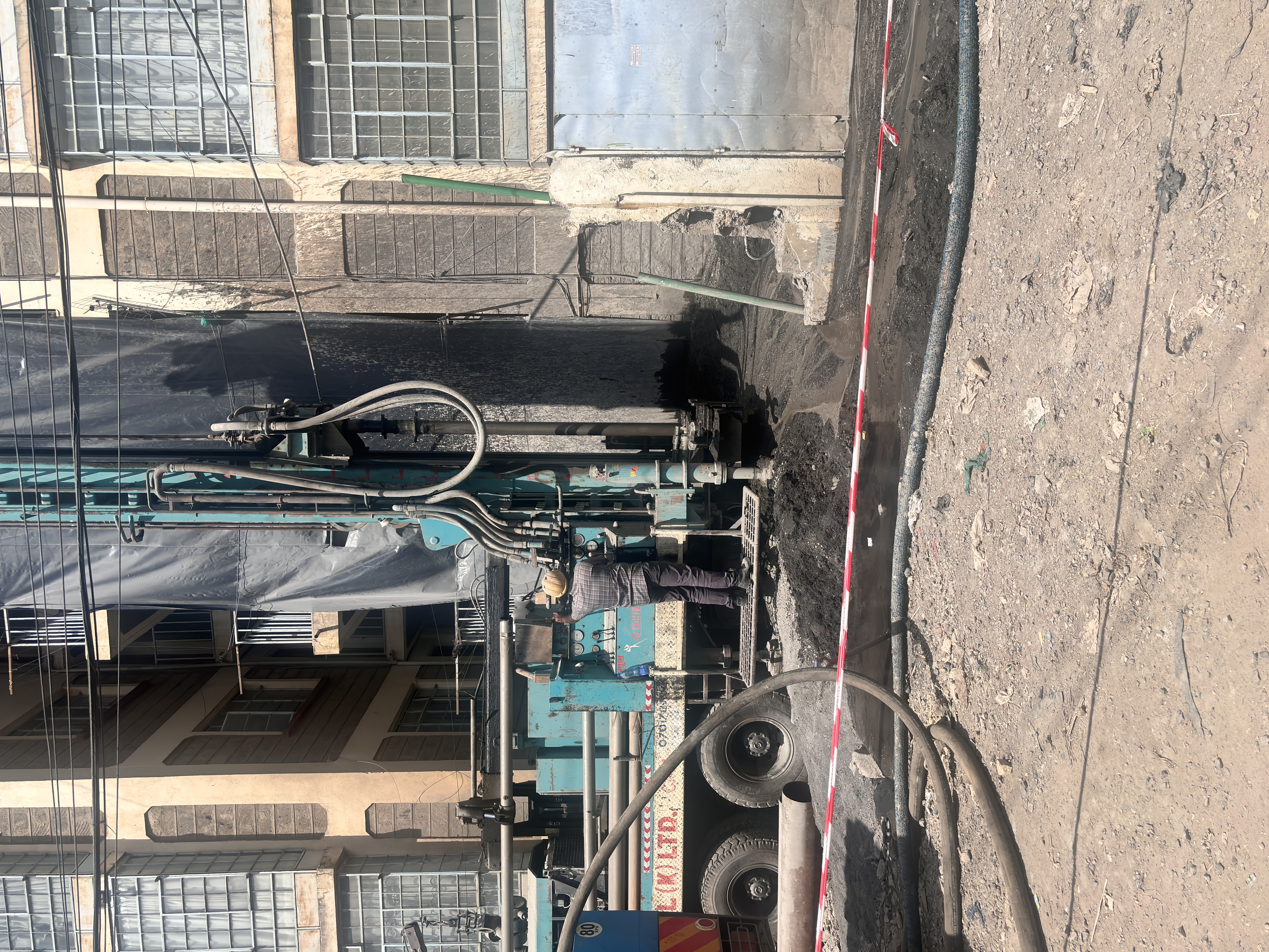 Completed commercial water borehole in Donholm, Nairobi County, Kenya