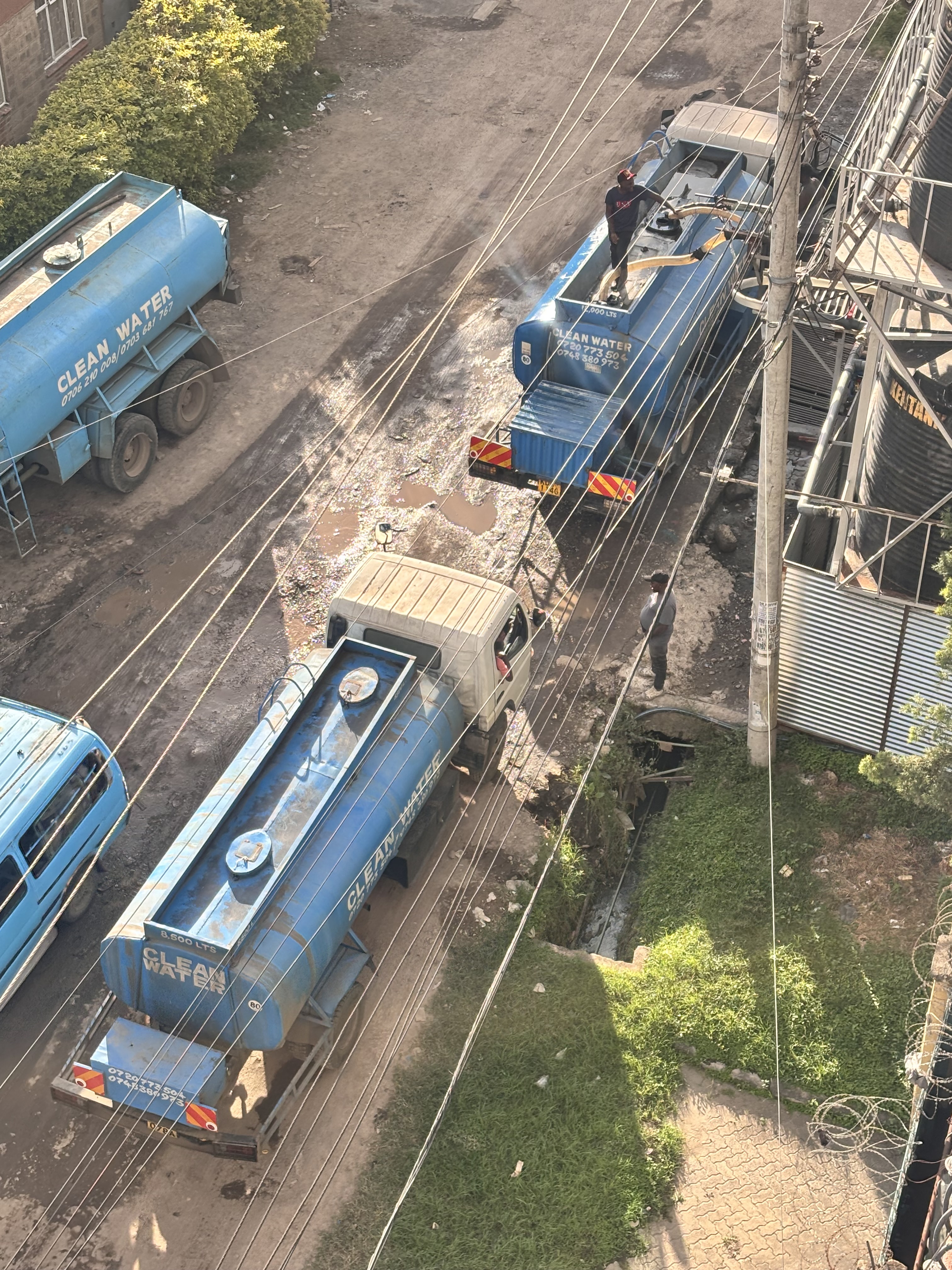 Borehole water tankers at Donholm Nairobi — Kisima Well Drillers