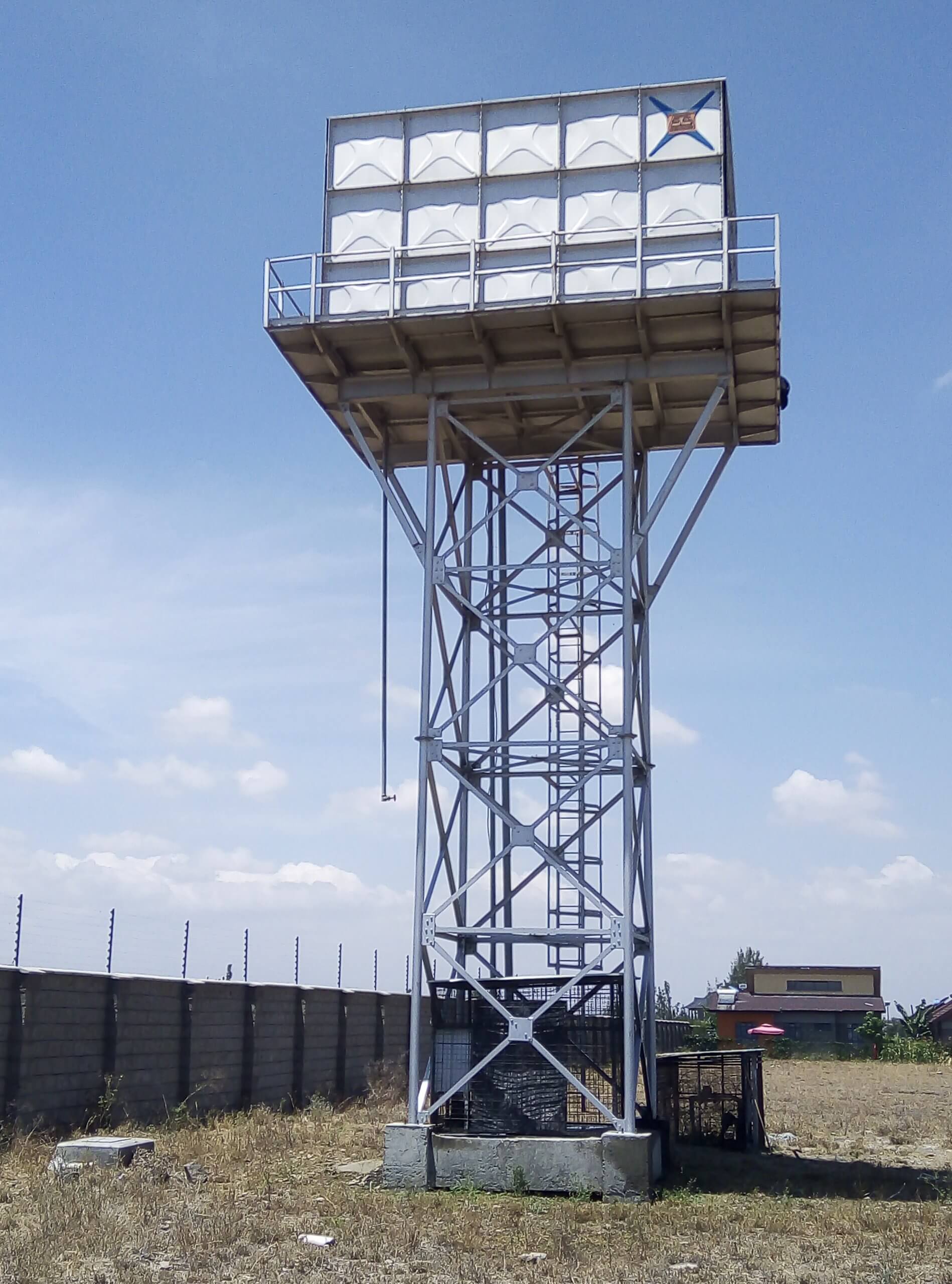 Steel tank installation