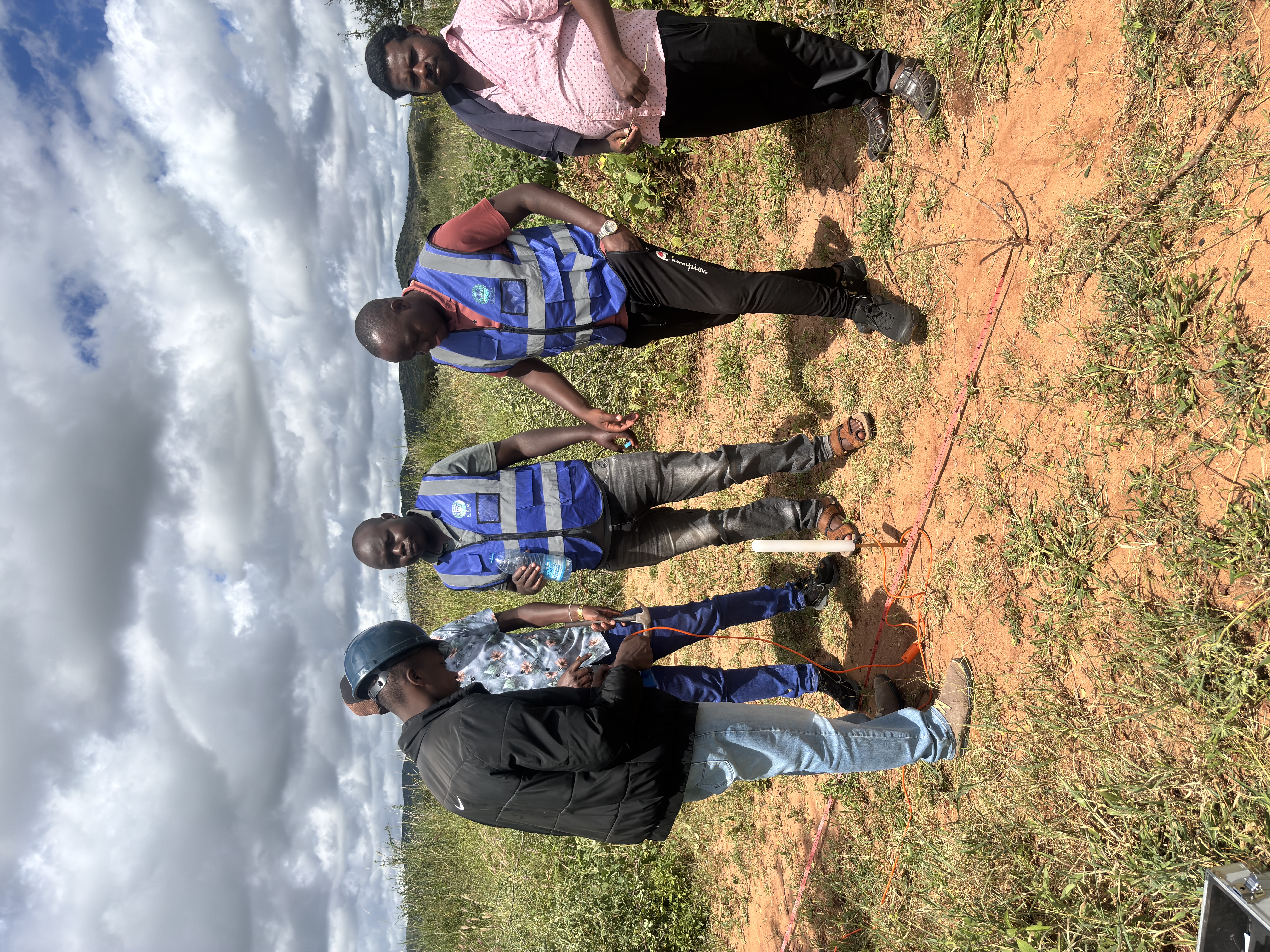 Borehole drilling rig at Ngatataek, Kajiado County