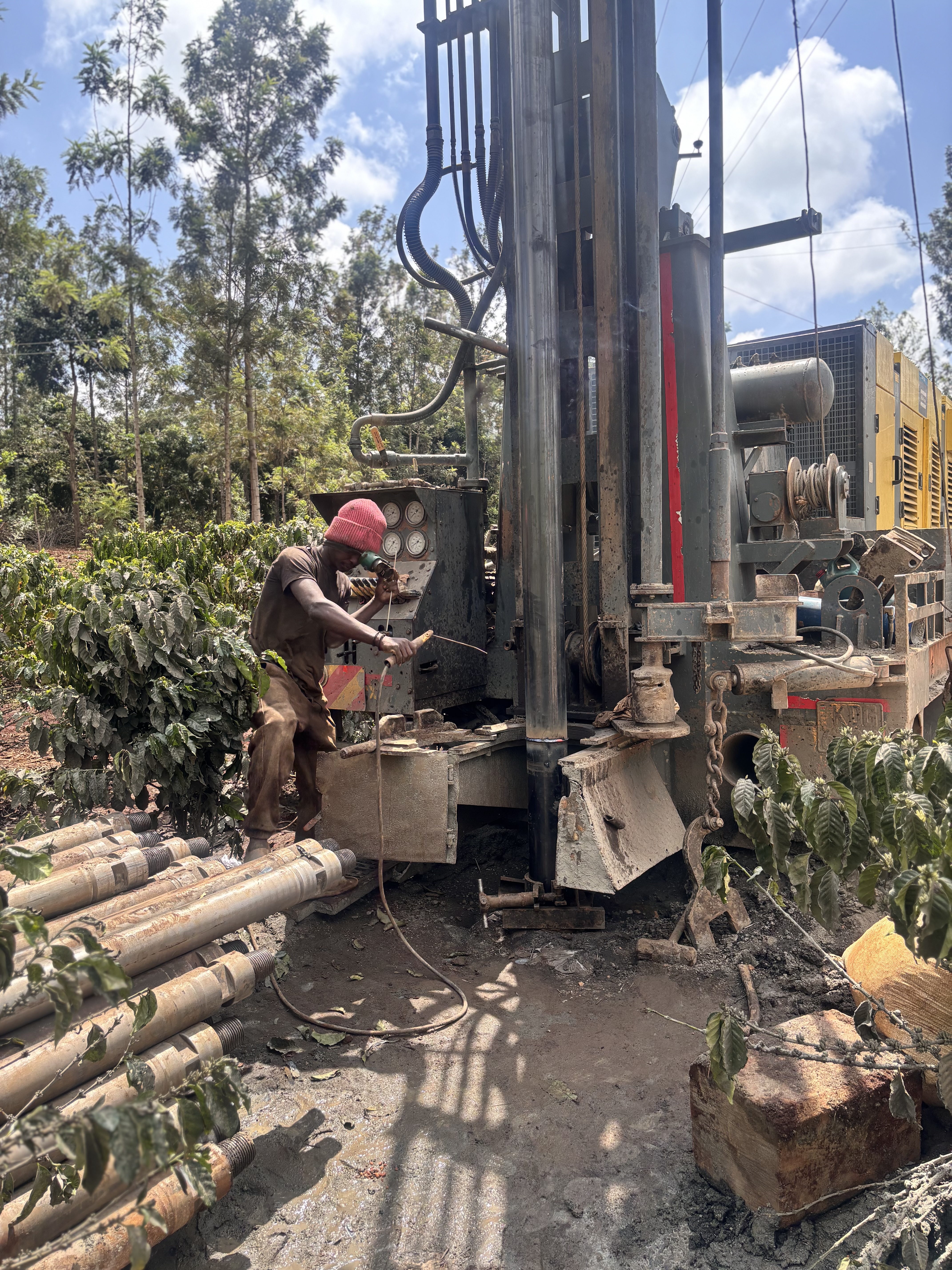 Karurumo drilling 270m for coffee irrigation