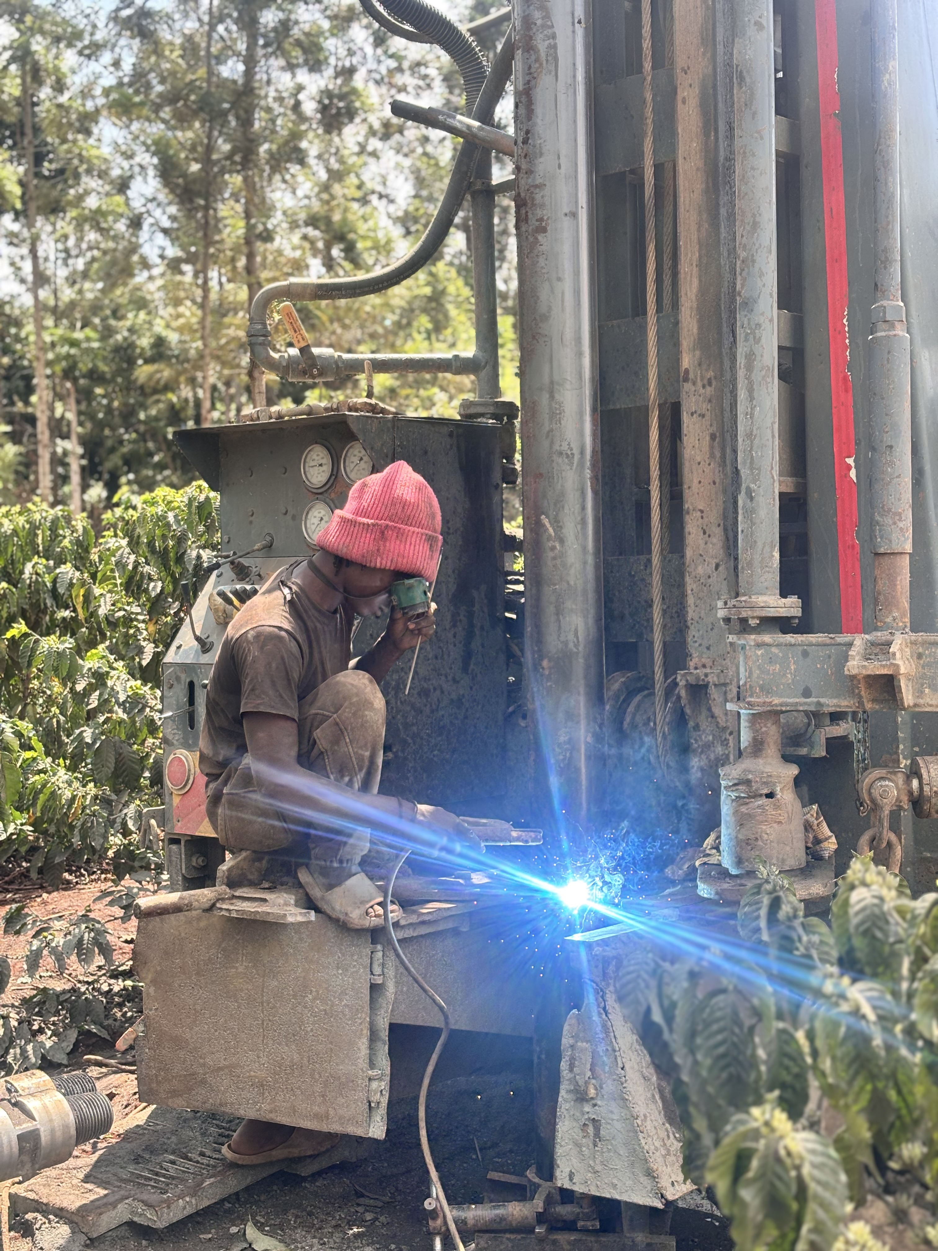 Karurumo borehole progress Embu