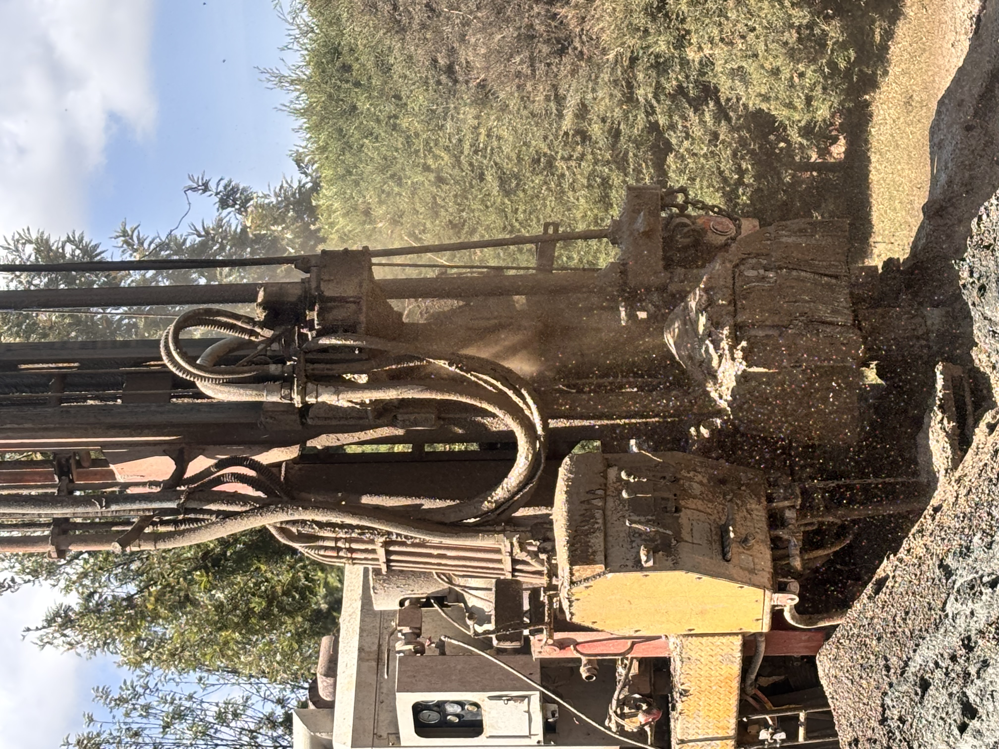 Borehole casing and drilling equipment at Moiben site