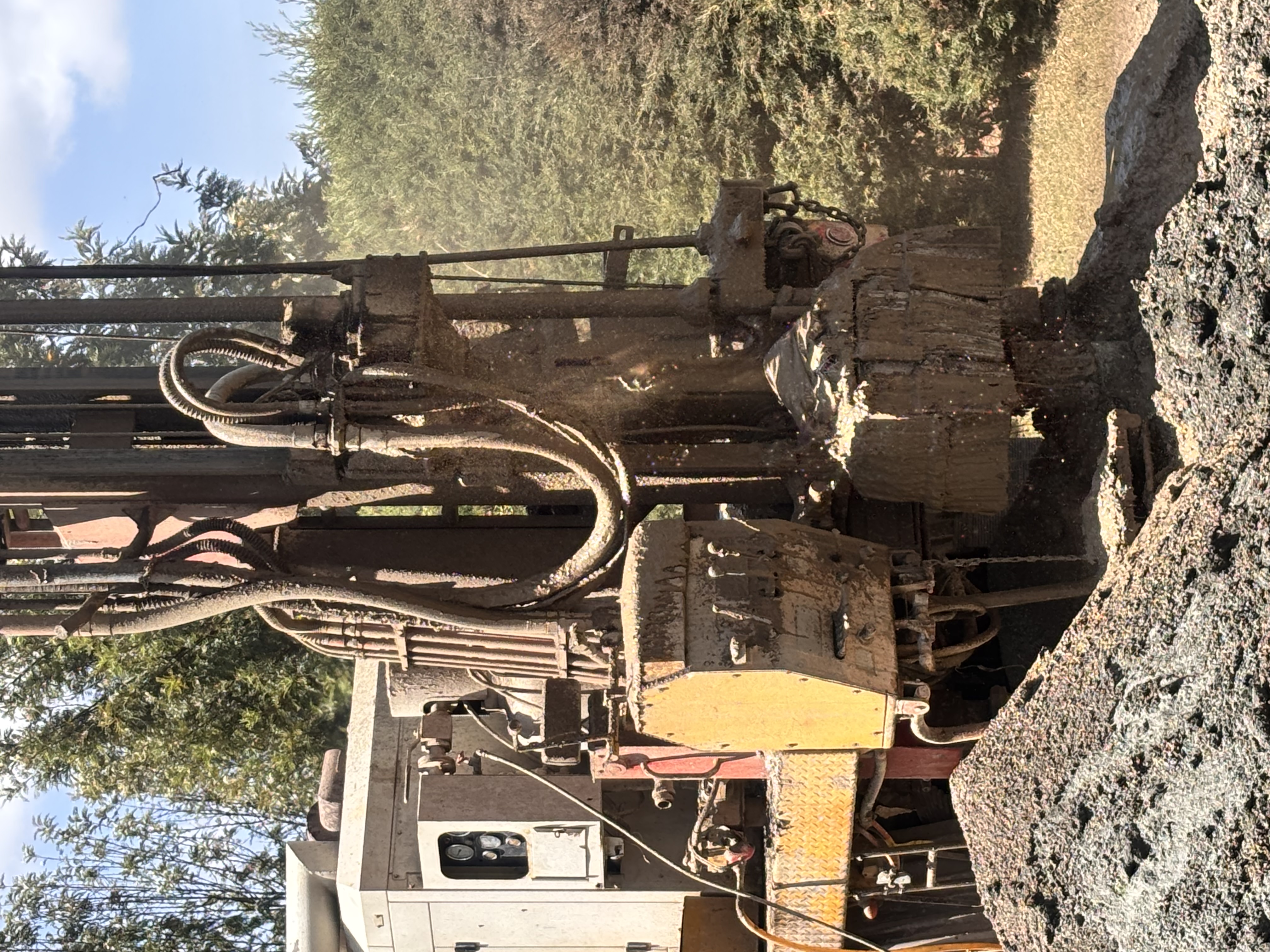 Water yield testing at Moiben borehole Uasin Gishu County