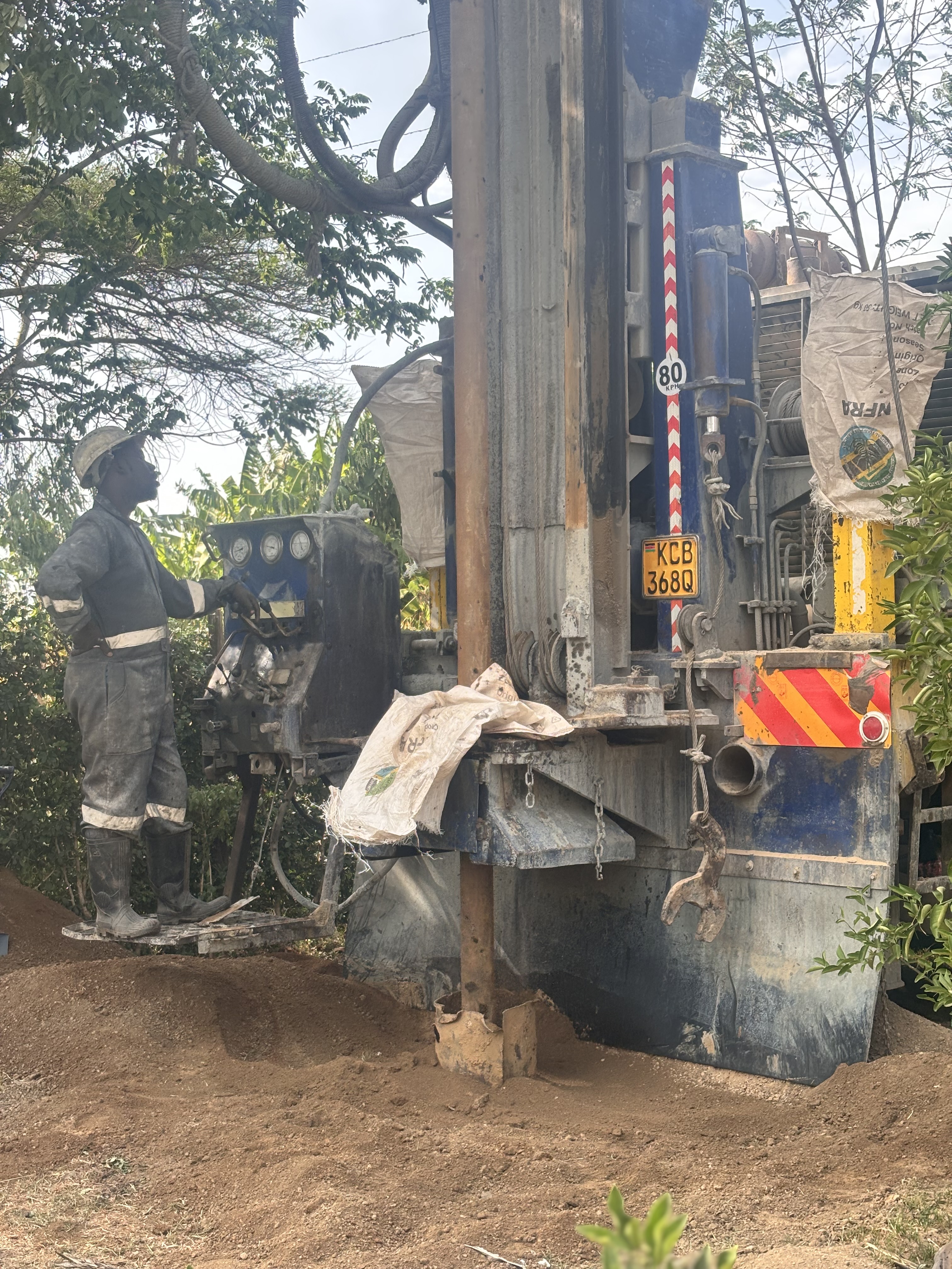 Pap Onditi completed borehole