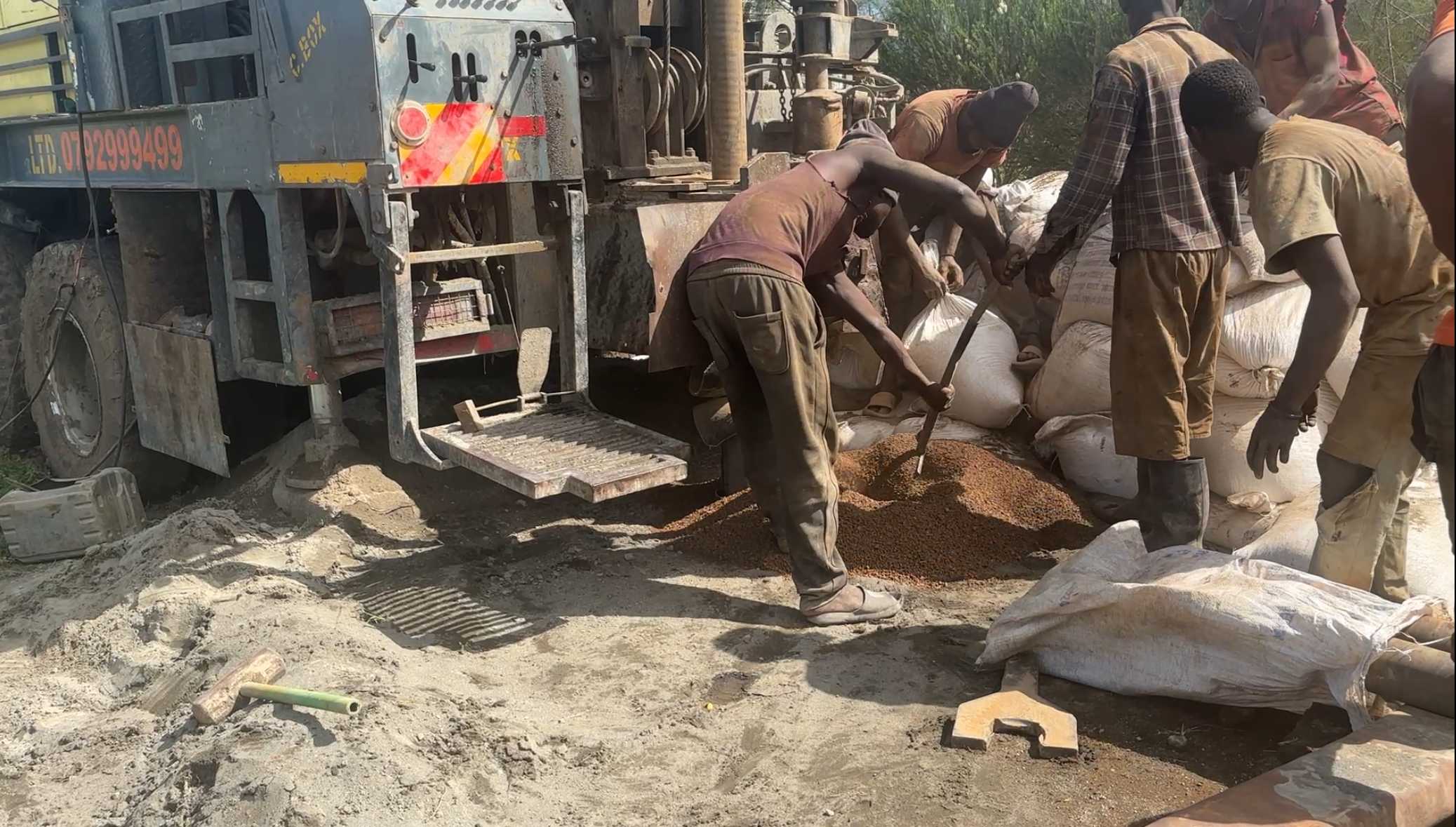Saikeri completed borehole