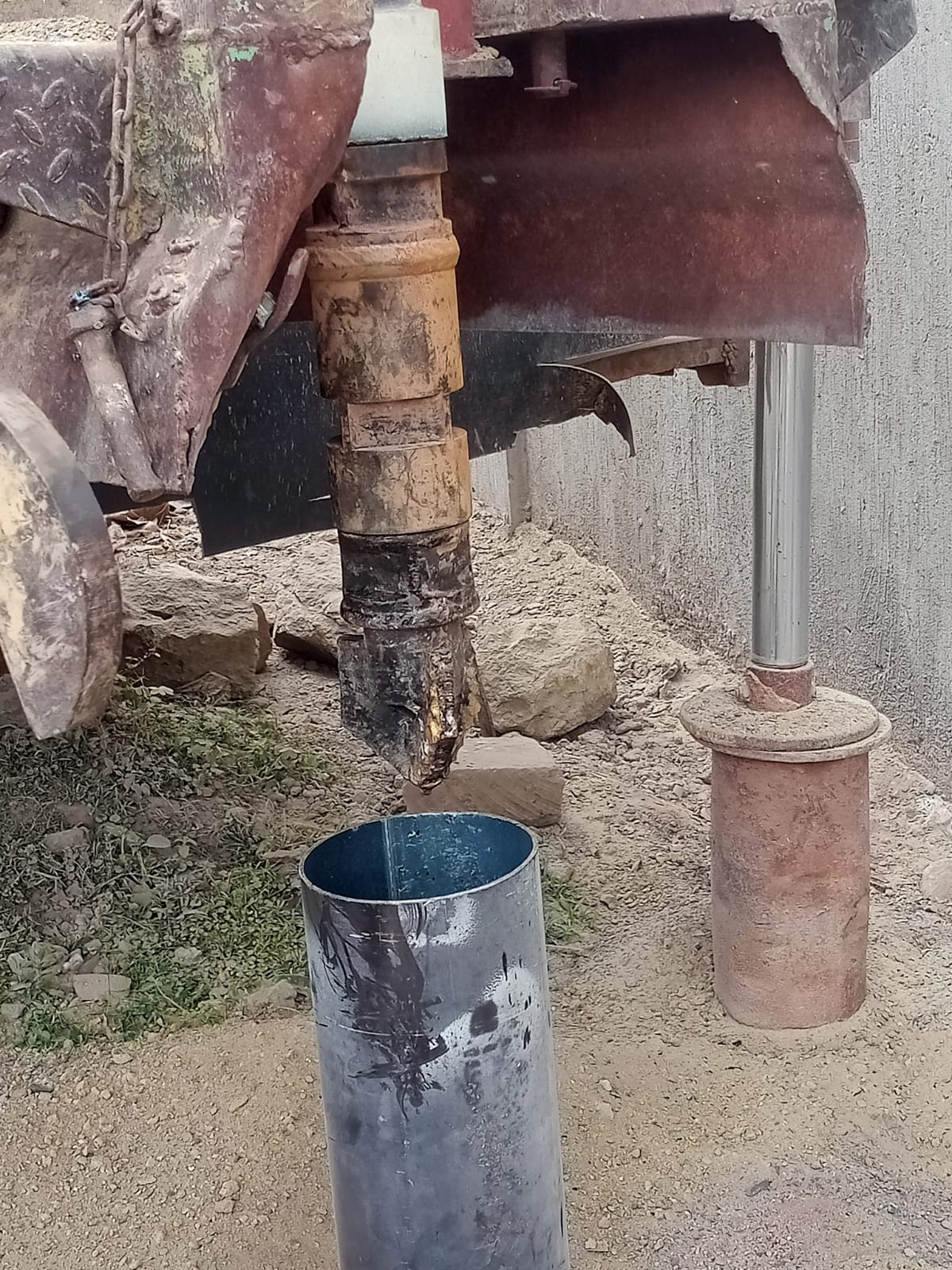 Sondu borehole drilling phase